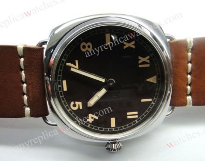 Panerai Radiomir BREVETTATO Brown leather strap Man's Watch